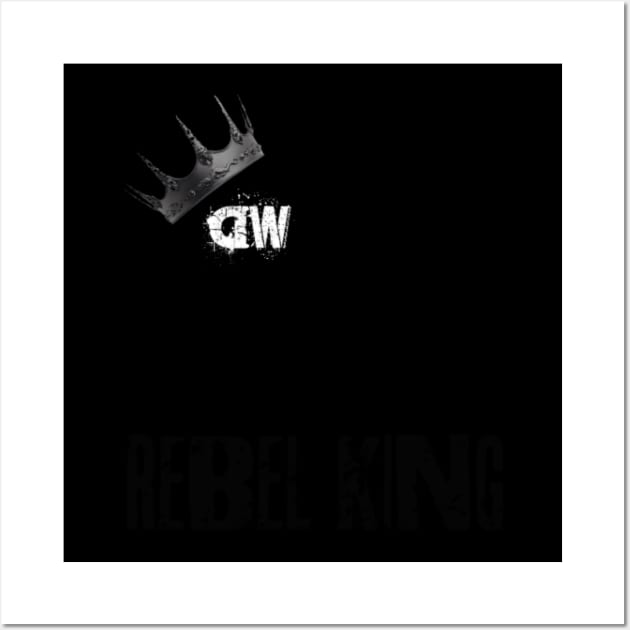 Rebel King Wall Art by adorkabledustinwood